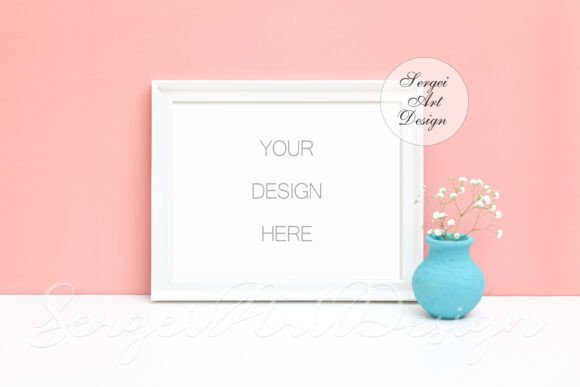 Download 8x10 White Frame Mockup, Horizontal PSD - Frame mockup Collection