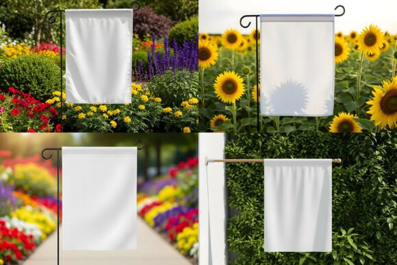 Download Garden Flags Jpg Mockups Set - Jpg mockup Collection